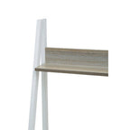 Light Oak Veneer Effect One Drawer Desk with Shelves | Bradbury