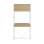 Natural Oak Veneer Effect 2 Drawer Desk | Bradbury