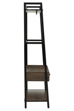 Dark Oak Effect Open Wardrobe | Bradbury