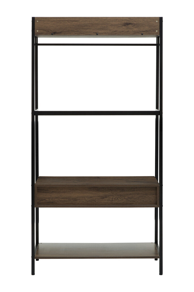 Dark Oak Effect Open Wardrobe | Bradbury