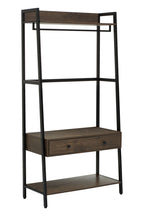 Dark Oak Effect Open Wardrobe | Bradbury
