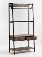 Dark Oak Effect Open Wardrobe | Bradbury