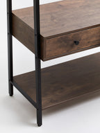 Dark Oak Effect Open Wardrobe | Bradbury