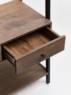Dark Oak Effect Open Wardrobe | Bradbury