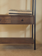 Dark Oak Effect Open Wardrobe | Bradbury