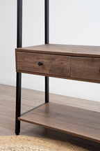 Dark Oak Effect Open Wardrobe | Bradbury