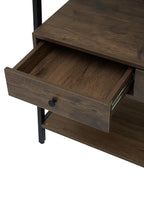 Dark Oak Effect Open Wardrobe | Bradbury