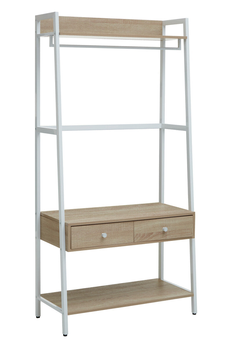 Natural Oak Effect Open Wardrobe | Bradbury