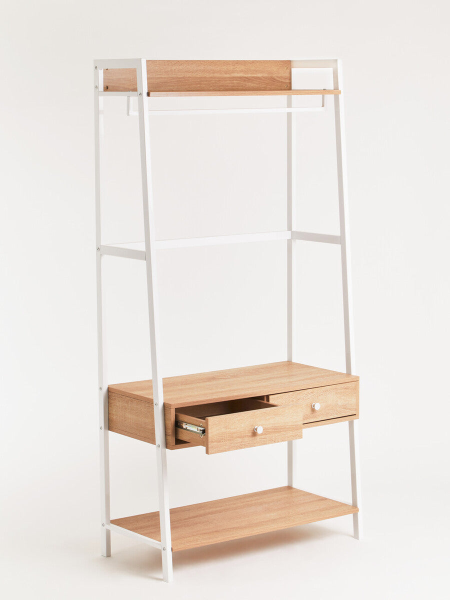 Natural Oak Effect Open Wardrobe | Bradbury