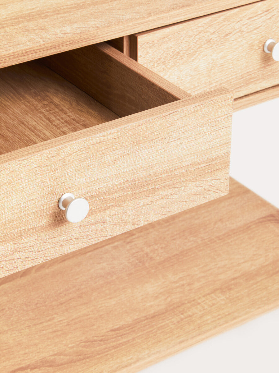 Natural Oak Effect Open Wardrobe | Bradbury