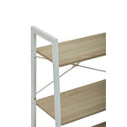 Three Tier Natural Oak Veneer Ladder Shelf Unit | Bradbury