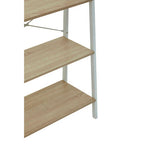 Three Tier Natural Oak Veneer Ladder Shelf Unit | Bradbury