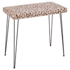 Black and Natural Console Table with Wood Top | Lacuna