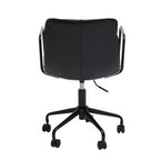 Black Leather Effect Home Office Chair | Branson