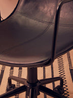 Black Leather Effect Home Office Chair | Branson