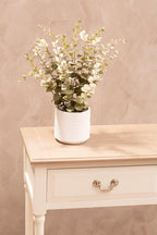 White 2 Drawer Wooden Console Table with Shelf | Heritage