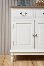 2 Drawer White Sideboard | Heritage
