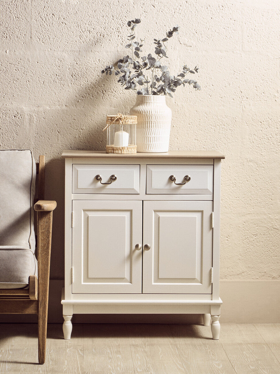 2 Drawer White Sideboard | Heritage