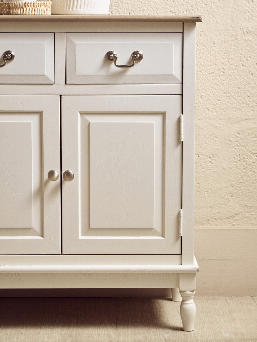 2 Drawer White Sideboard | Heritage