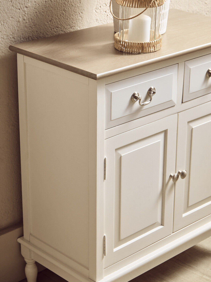 2 Drawer White Sideboard | Heritage