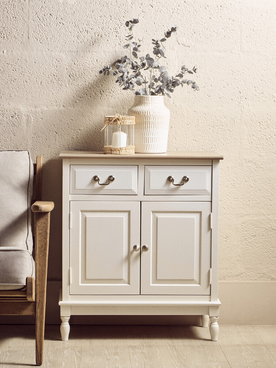 2 Drawer White Sideboard | Heritage