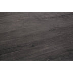 Dark Grey Veneer Wooden Dining Table with Black Slender Legs | Anube