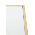 Gold Finish Metal Frame Side Table with Mirror Top | Farran