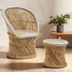 Natural and Grey Chair and Stool | Rowan