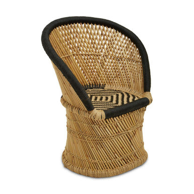 Natural and Black Chair and Stool | Rowan