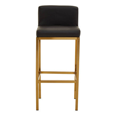 Black and Gold Finish Bar Chair | Baina