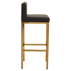 Black and Gold Finish Bar Chair | Baina