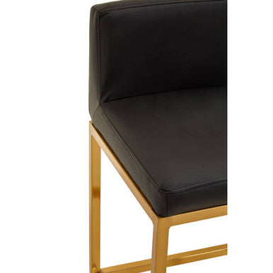 Black and Gold Finish Bar Chair | Baina