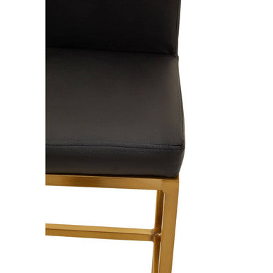 Black and Gold Finish Bar Chair | Baina