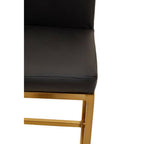 Black and Gold Finish Bar Chair | Baina