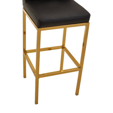 Black and Gold Finish Bar Chair | Baina