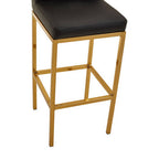 Black and Gold Finish Bar Chair | Baina