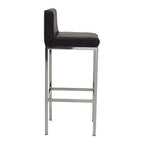 Black and Chrome Finish Bar Chair | Baina