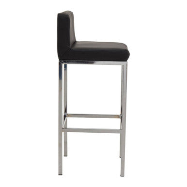 Black and Chrome Finish Bar Chair | Baina