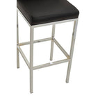 Black and Chrome Finish Bar Chair | Baina