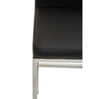 Black and Chrome Finish Bar Chair | Baina