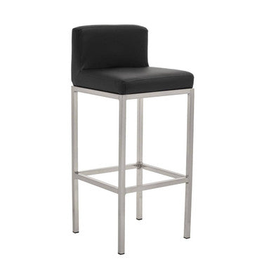 Black and Chrome Finish Bar Chair | Baina