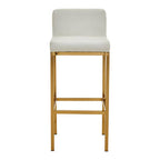 White and Gold Finish Bar Chair | Baina
