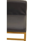 Dark Grey and Gold Finish Bar Chair | Baina