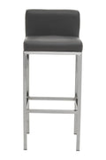 Dark Grey and Chrome Finish Bar Chair | Baina