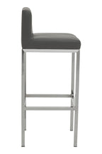 Dark Grey and Chrome Finish Bar Chair | Baina