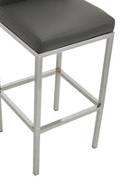 Dark Grey and Chrome Finish Bar Chair | Baina
