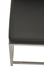 Dark Grey and Chrome Finish Bar Chair | Baina