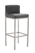 Dark Grey and Chrome Finish Bar Chair | Baina