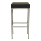 Black and Chrome Finish Bar Stool | Baina