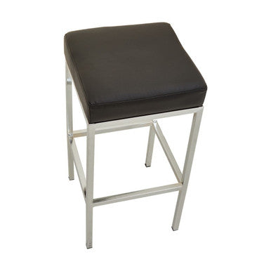 Black and Chrome Finish Bar Stool | Baina